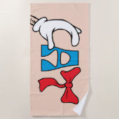 Kat in het Pet | CAT-tekst Strandlaken (Voorkant)