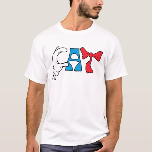 Kat in het Pet | CAT-tekst T-shirt (Voorkant)