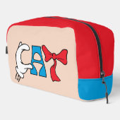 Kat in het Pet | CAT-tekst Toilettasje (Rechterhoek)