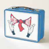 Kat in het Pet | Cat Text Bow-Stropdas (Achterkant)