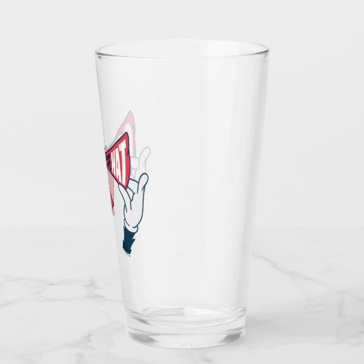 Kat in het Pet | Cat Text Bow-Stropdas Glas (Links)