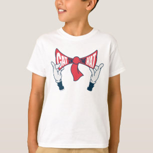 Kat in het Pet Cat Text Bow-Stropdas T-shirt