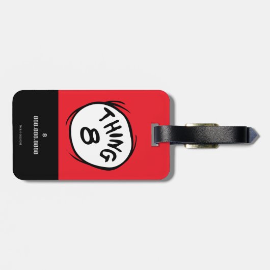 Kat in het Pet |Custom Thing Two Bagagelabel (Achterkant horizontaal)