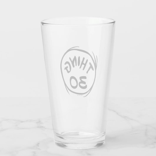 Kat in het Pet |Custom Thing Two Glas (Achterkant)