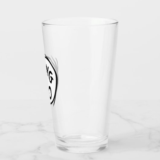 Kat in het Pet |Custom Thing Two Glas (Links)