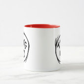 Kat in het Pet |Custom Thing Two Mok (Midden)
