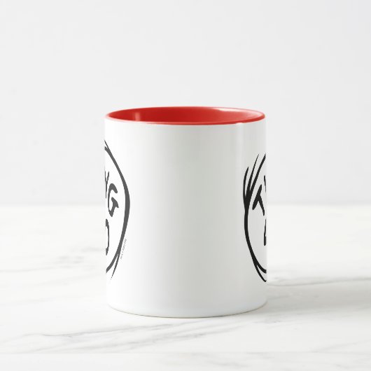Kat in het Pet |Custom Thing Two Mok (Midden)