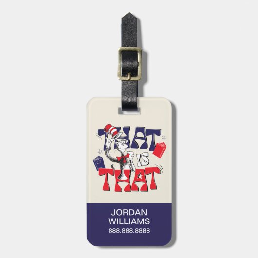 Kat in het Pet | Dat is het Bagagelabel (Voorkant verticaal)