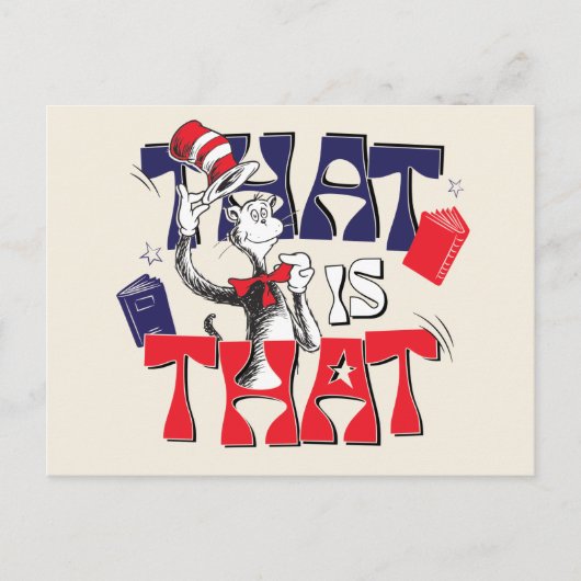 Kat in het Pet | Dat is het Briefkaart (Voorkant)