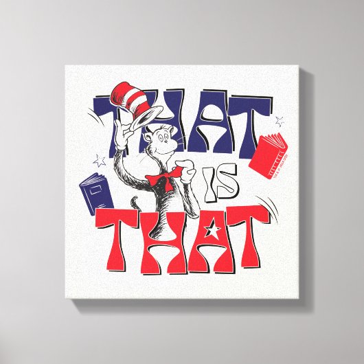 Kat in het Pet | Dat is het Canvas Afdruk (Voorkant)