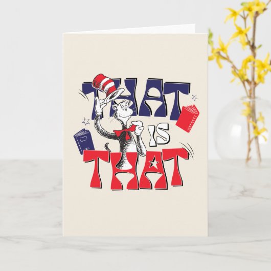 Kat in het Pet | Dat is het Kaart (Gele Bloem)