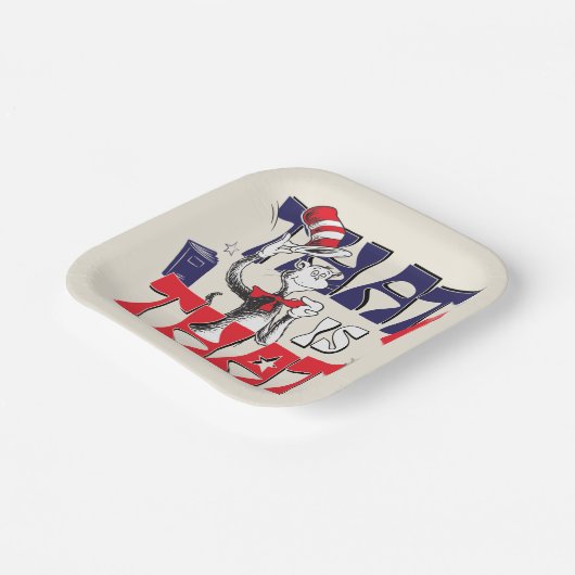 Kat in het Pet | Dat is het Papieren Bordje (Gebogen)