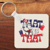 Kat in het Pet | Dat is het Sleutelhanger (Voorkant)