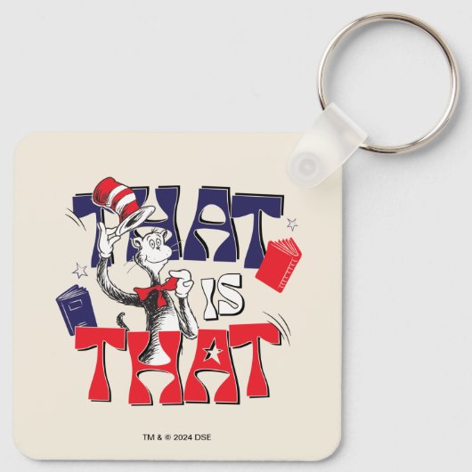 Kat in het Pet | Dat is het Sleutelhanger (Achterkant)
