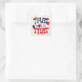 Kat in het Pet | Dat is het Vierkante Sticker (Tas)