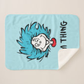 Kat in het Pet | Ding Een Ding Twee - Mam Thing Sherpa Deken (Voorkant (horizontaal))