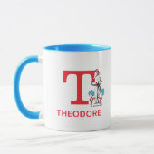 Kat in het Pet, ding een naam & monogram T Mok (Links)