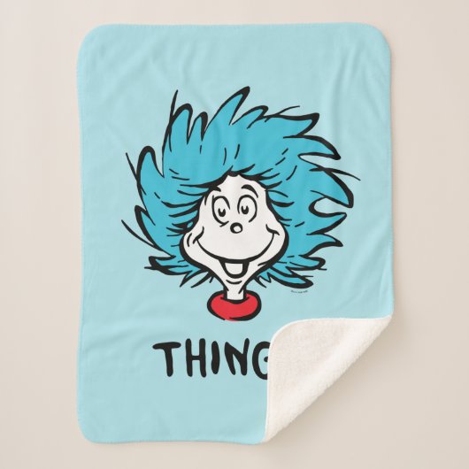 Kat in het Pet | Ding één Sherpa Deken (Voorkant)