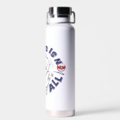 Kat in het Pet | Dit is helemaal niet leuk Waterfles (Achterkant)