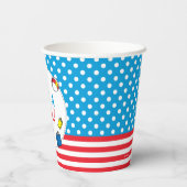 Kat in het Pet | Het is een meisje Baby shower Papieren Bekers (Achterkant)