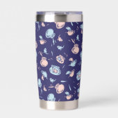 Kat in het Pet | Het vispatroon Geïsoleerde Drinkbeker (Voorkant)