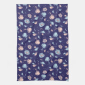 Kat in het Pet | Het vispatroon Theedoek (Verticaal)