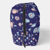 Kat in het Pet | Het vispatroon Toilettasje (Rechts)