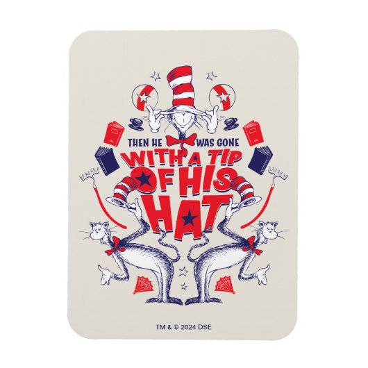 Kat in het Pet Hij was weg met een tip van zijn Pe Magneet (Verticaal)