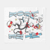 Kat in het Pet | Kijk me aan Fleece Deken (Voorkant (Horizontaal))