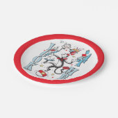 Kat in het Pet | Kijk me aan Papieren Bordje (Gekanteld)