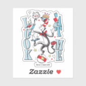 Kat in het Pet | Kijk me aan Sticker (Vel)