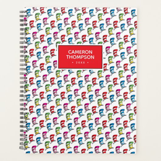 Kat in het Pet Kleurrijk Pet Patroon Planner (Voorkant)