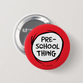 Kat in het Pet | kleuterschool Ronde Button 5,7 Cm (Voorkant /achterkant)