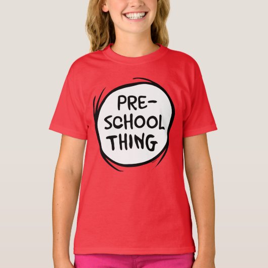 Kat in het Pet | kleuterschool T-shirt (Voorkant)