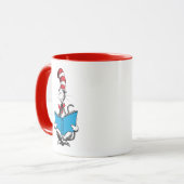 Kat in het Pet Lezen Mok (Voorkant links)