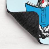 Kat in het Pet Lezen Muismat (Hoek)