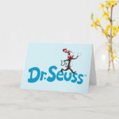 Kat in het Pet  Logo Kaart (Gele Bloem)