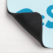 Kat in het Pet  Logo Muismat (Hoek)