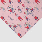 Kat in het Pet | Met een Kinder achtergrond Tissuepapier (Detail)