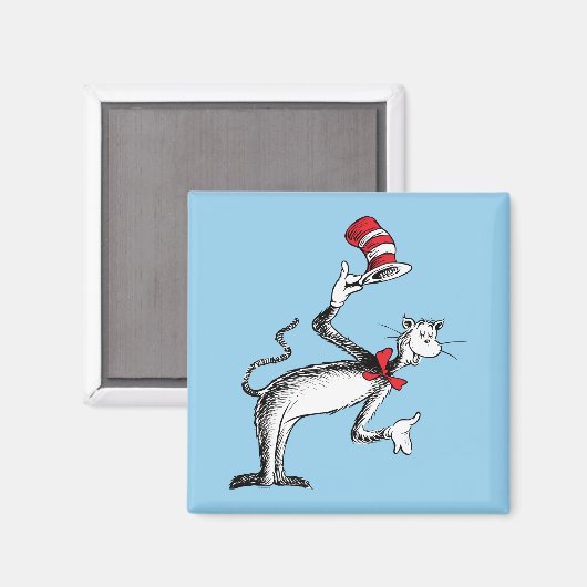 Kat in het Pet neemt een boog Magneet (Voorkant / Achterkant)