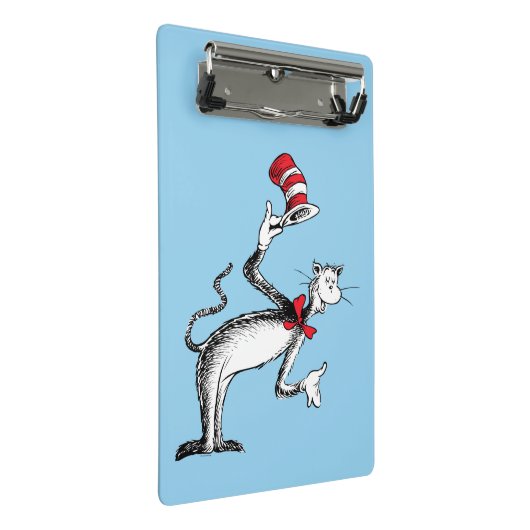 Kat in het Pet neemt een boog Mini Klembord (Schuin)