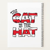 Kat in het Pet | Rood en wit gestreepte tekst Planner (Achterkant)