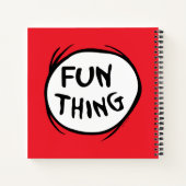 Kat in het Pet | Thing One Thing Two - Leuk ding Notitieboek (Achterkant)