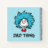 Kat in het Pet | Thing One Thing Two - Papa Thing Notitieboek (Achterkant)