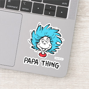 Kat in het Pet   Thing One Thing Two - Papa Thing Sticker