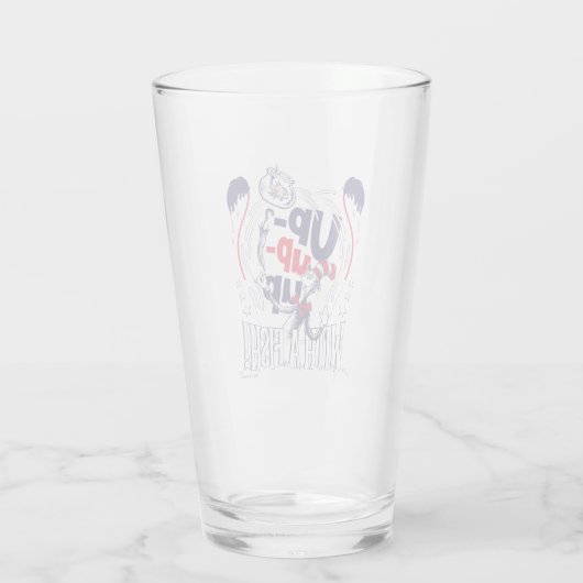 Kat in het Pet | Up-up met een vis Glas (Achterkant)