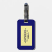 Kat in het venster bagagelabel (Achterkant verticaal)