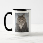 Kat in kleding mok (Links)