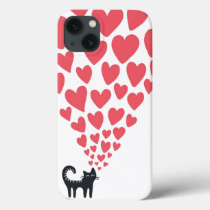 Kat in Love iPhone 13 Hoesje