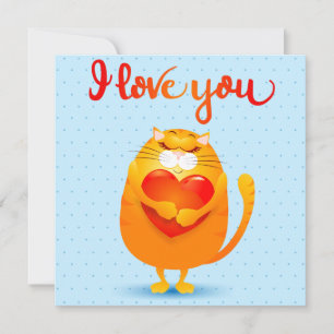 Kat in Love Kaart